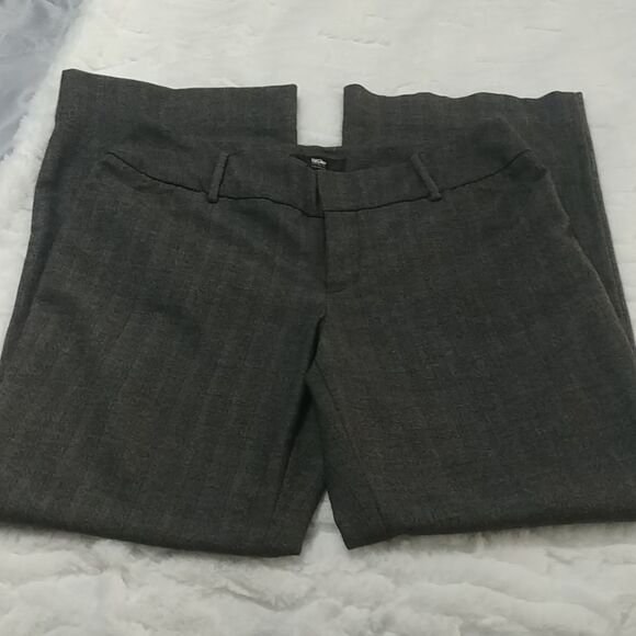 Perfect Target Mossimo Stretch Dress Pants 12 Grey with faint striping, wide leg - Picture 9 of 9